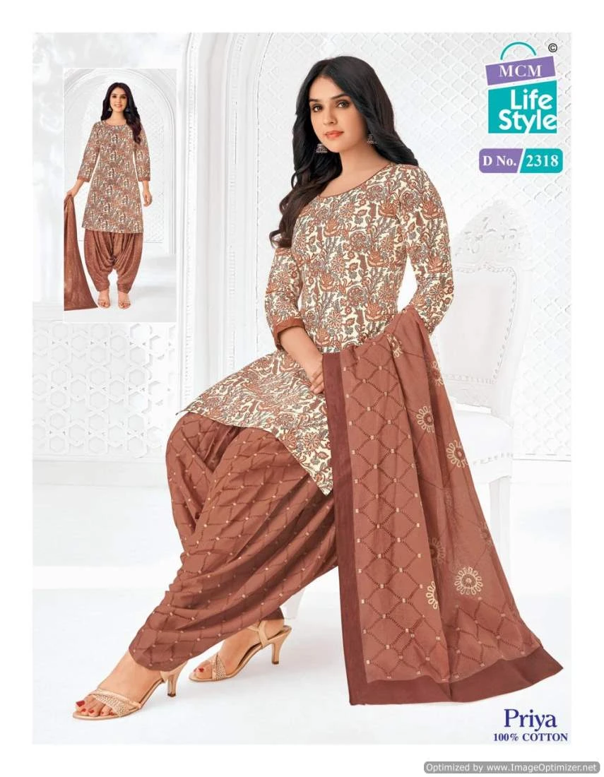 Mcm Lifestyle Priya Vol 23 Cambric Cotton Wholesale Salwar Suit Catalog — Wholesale Salwar Suits, Mcm  wholesale from Surat — view 9
